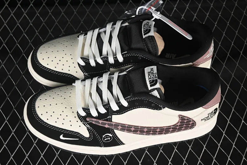 All categories Air Jordan Jordan series basketball shoes Air Jordan 1 Low high-end customized low-top sneakers Travis Scott x Fragment Design x Air Jordan 1 Low OG SP AJ1 North Face co-branded beige checkered low-top cultural casual sneakers XS2024-036
